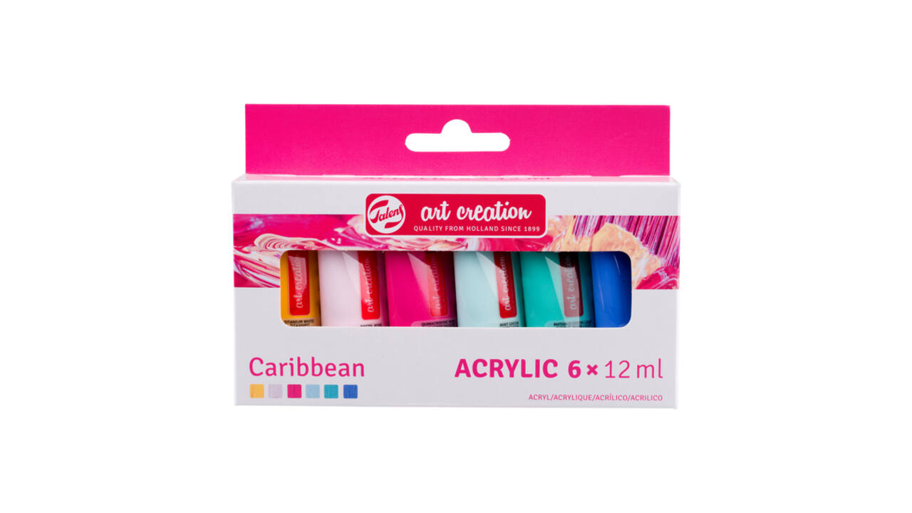 Acrylverf Talens Art Creation Caribbean assorti 6 tubes à 12ml