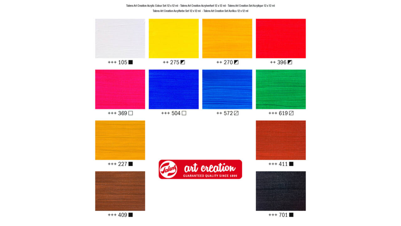 Acrylverf Talens Art Creation assorti 12 tubes à 12ml