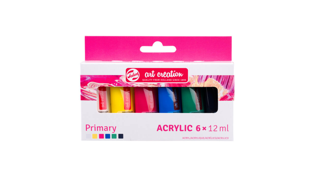 Acrylverf Talens Art Creation Primary assorti 6 tubes à 12ml