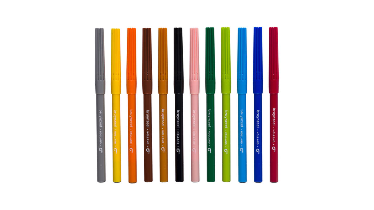 Viltstift Bruynzeel Kids assorti 12 stuks
