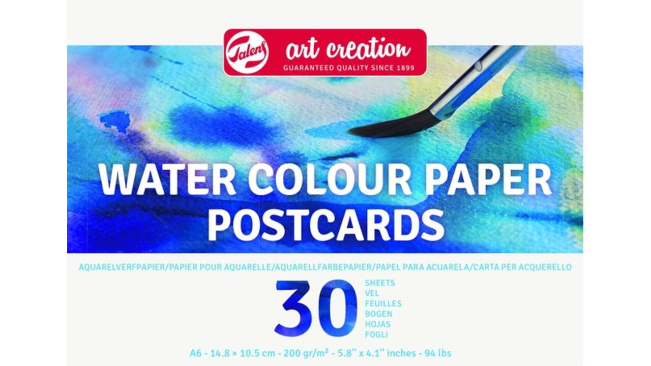Aquarelverfpapier Talens Art Creation 30 vel 200gr 148x105mm blauw