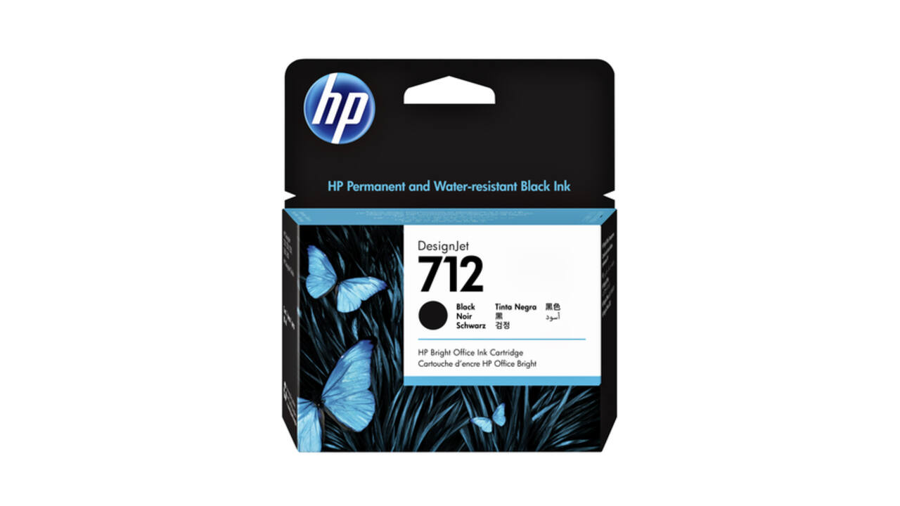 Inktcartridge HP 712 3ED71A zwart