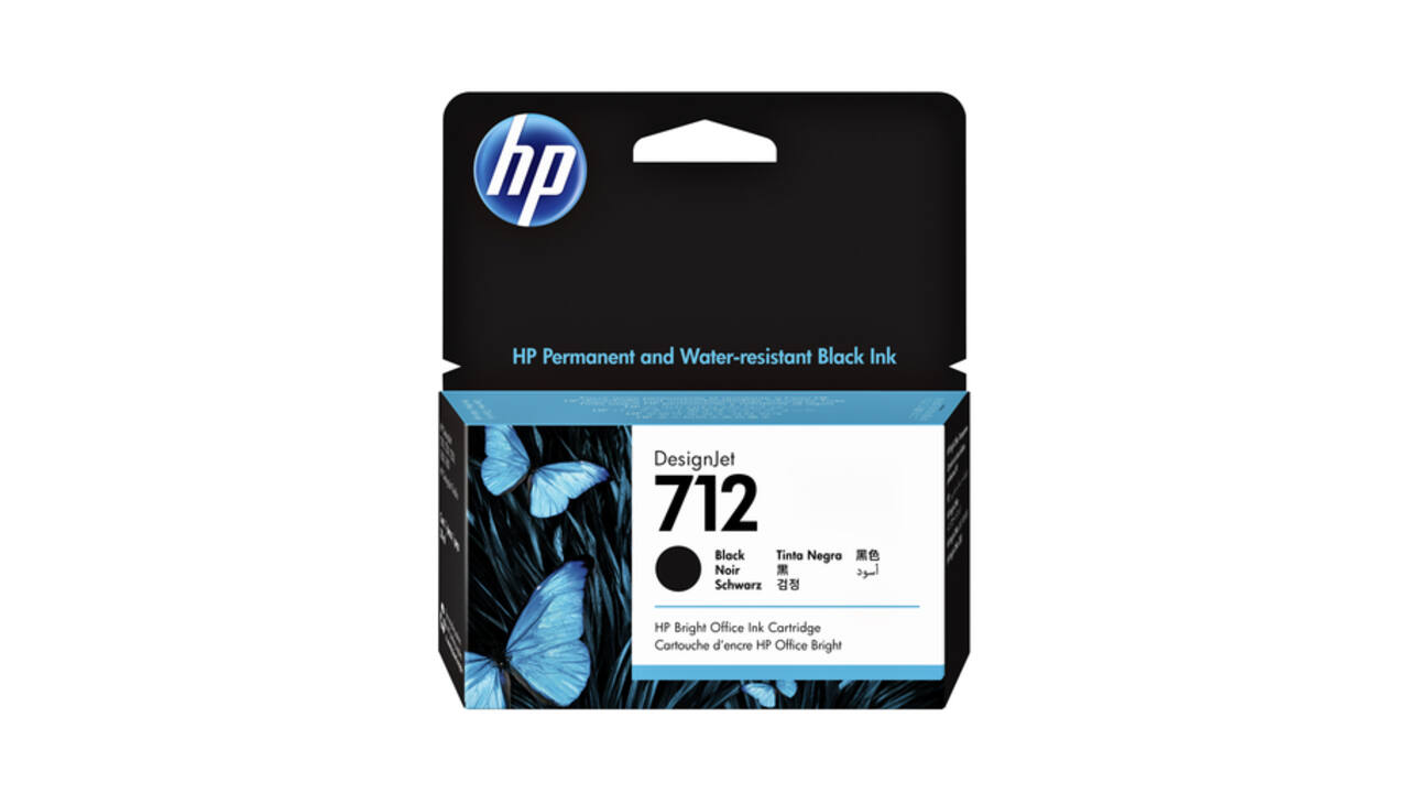 Inktcartridge HP 712 3ED70A zwart