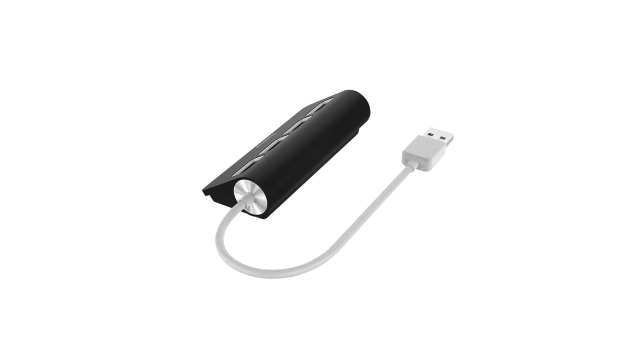 Hub Hama 4-poorts USB 2.0 zwart
