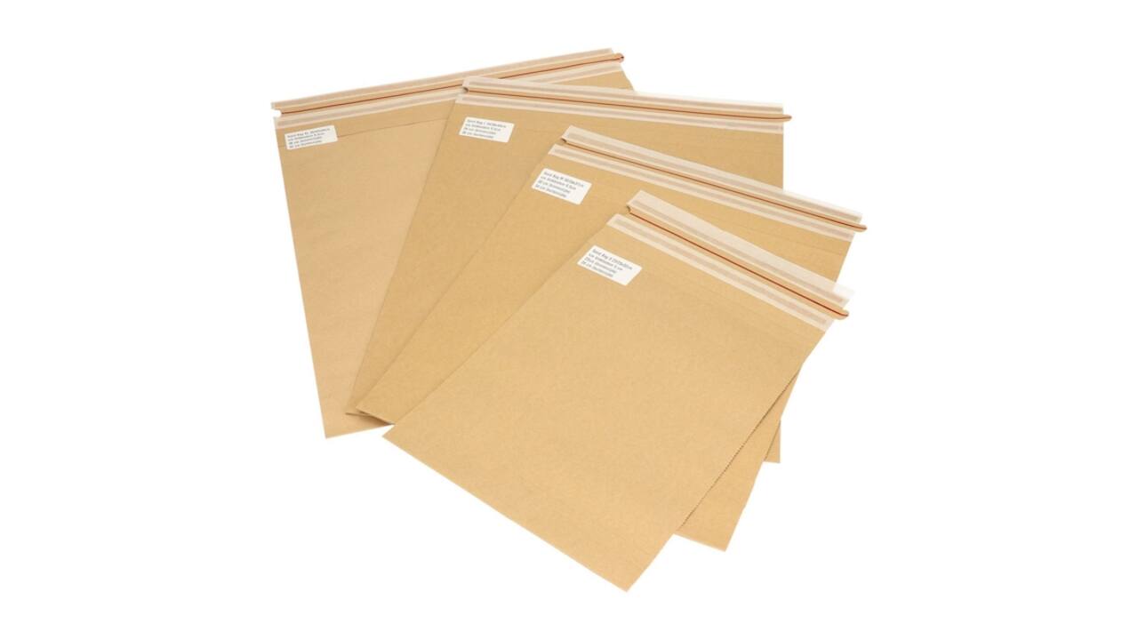 Sendbag verzendverpakking IEZZY 38/42 x 44 + 9,5cm bruin 200 stuks