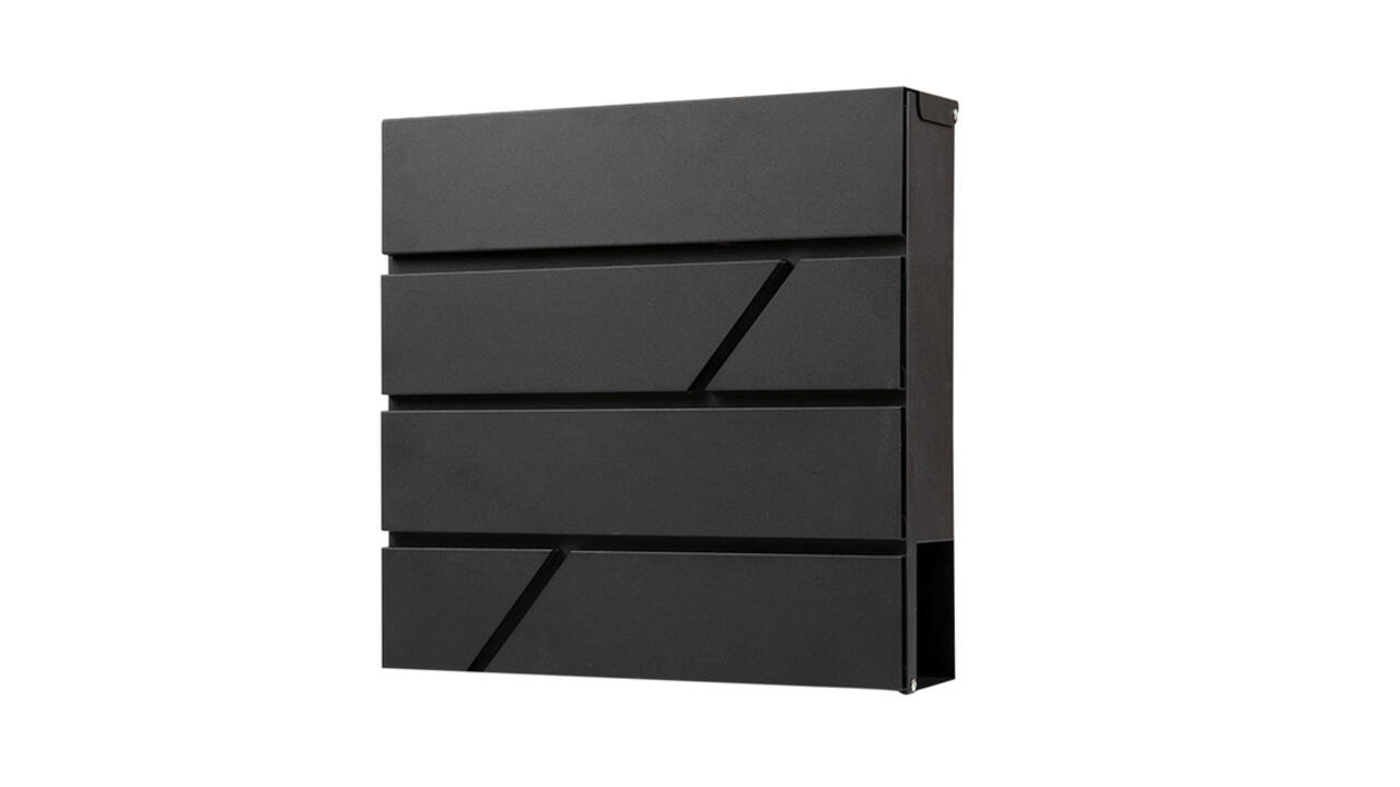 Brievenbus BRASQ PB200 Deluxe wand zwart
