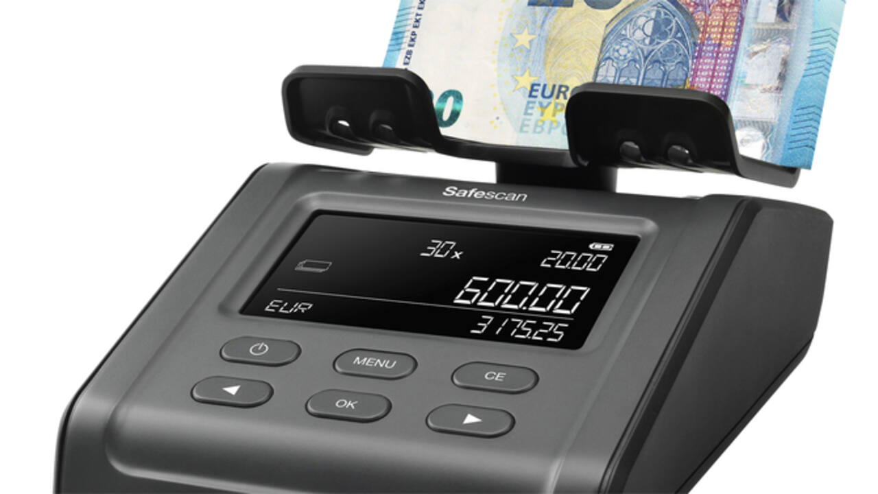 Geldtelweegschaal Safescan 6165 zwart