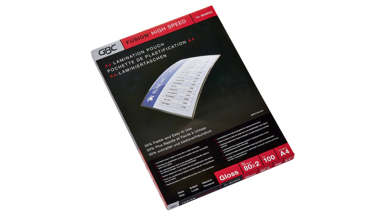 Lamineerhoes GBC A4 highspeed 2x80micron 100 stuks