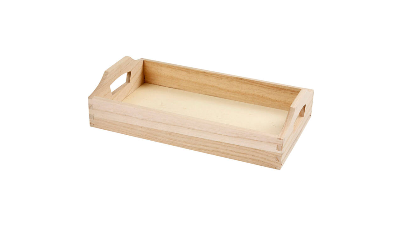 Dienblad Creativ Company hout 30x17x5cm