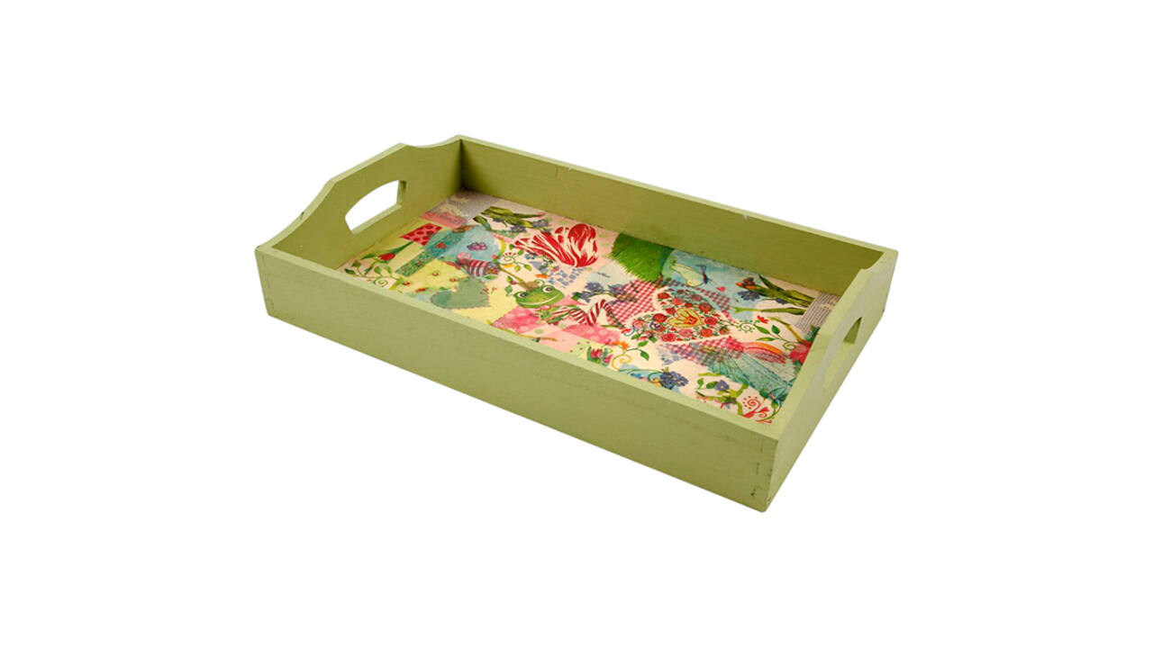 Dienblad Creativ Company hout 30x17x5cm