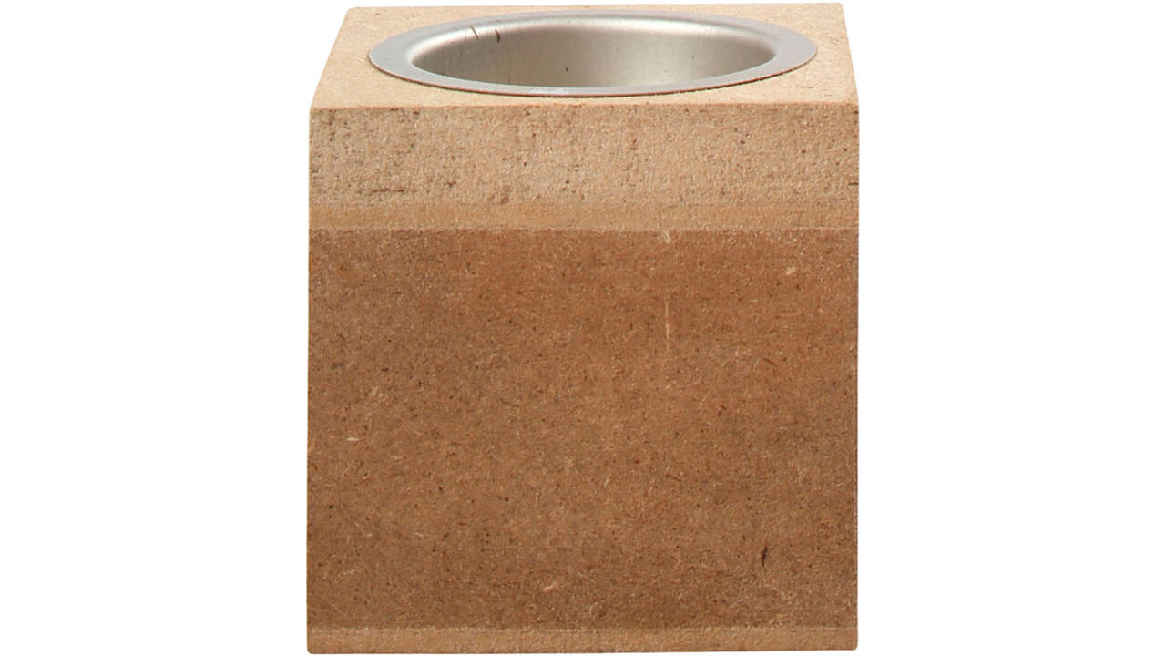 Waxinelichthouder Creativ Company 6x6x6cm MDF
