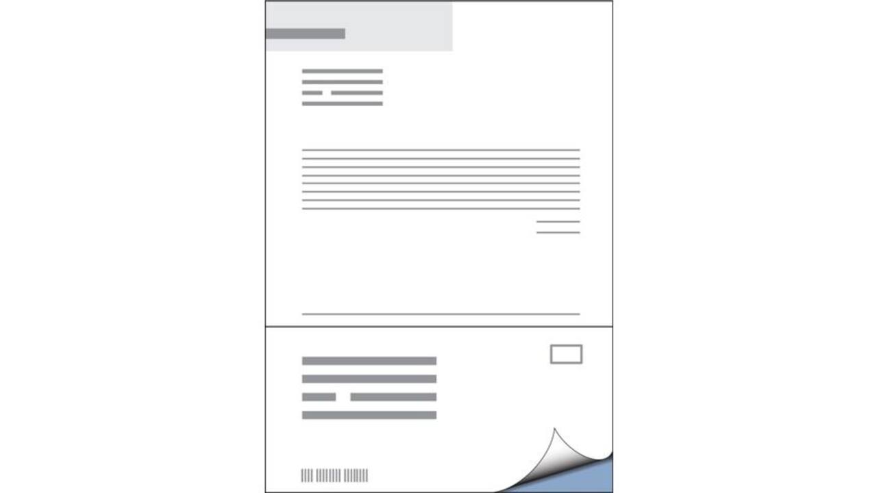 Retourlabel DHL IEZZY A4 1.000 vel 210x102mm 1000 labels
