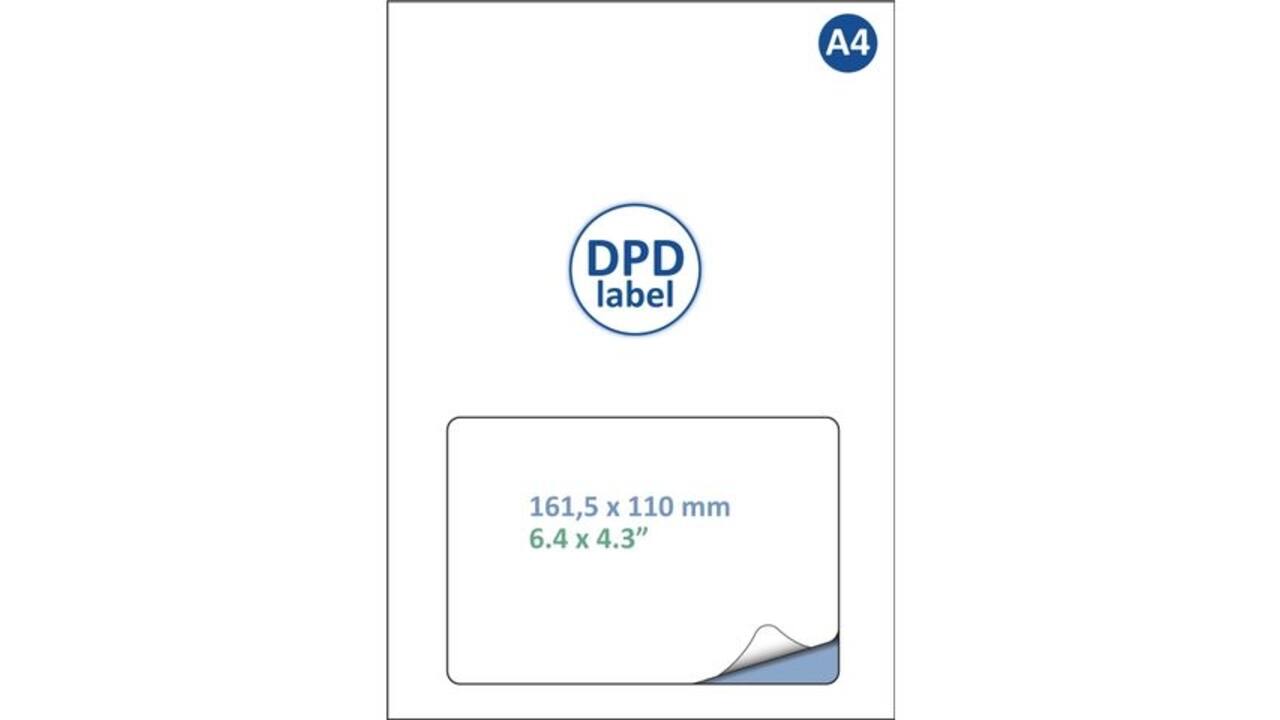Retourlabel DPD IEZZY A4 1.000 vel 161,5x100mm 1000 labels