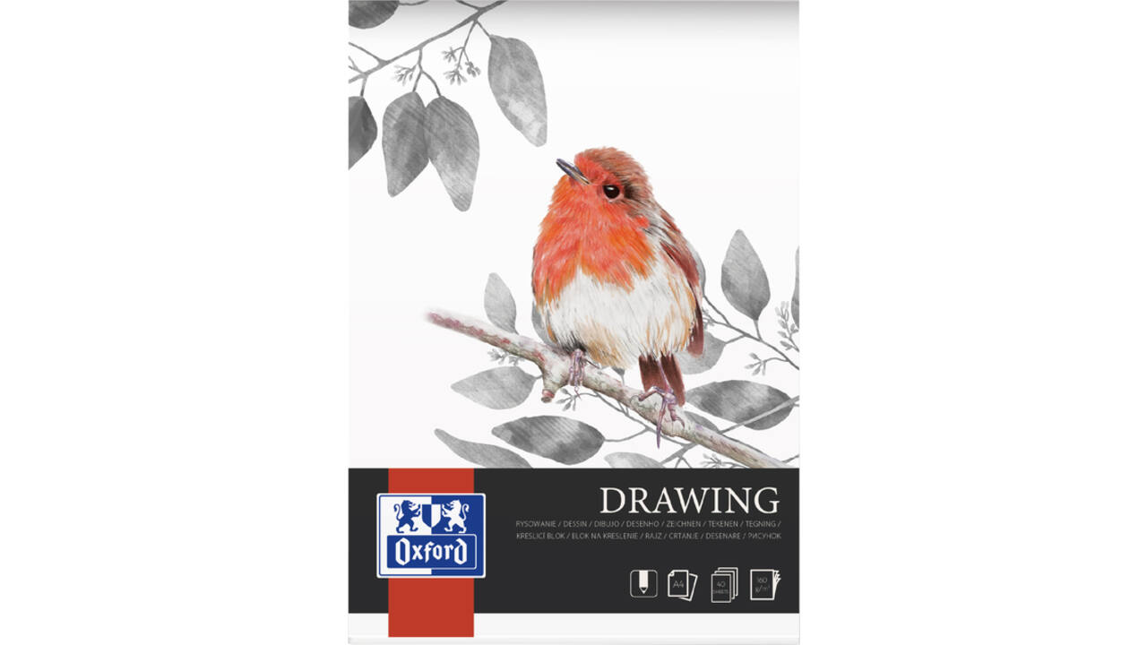Tekenblok Oxford Drawing A4 40 vel 160 gram