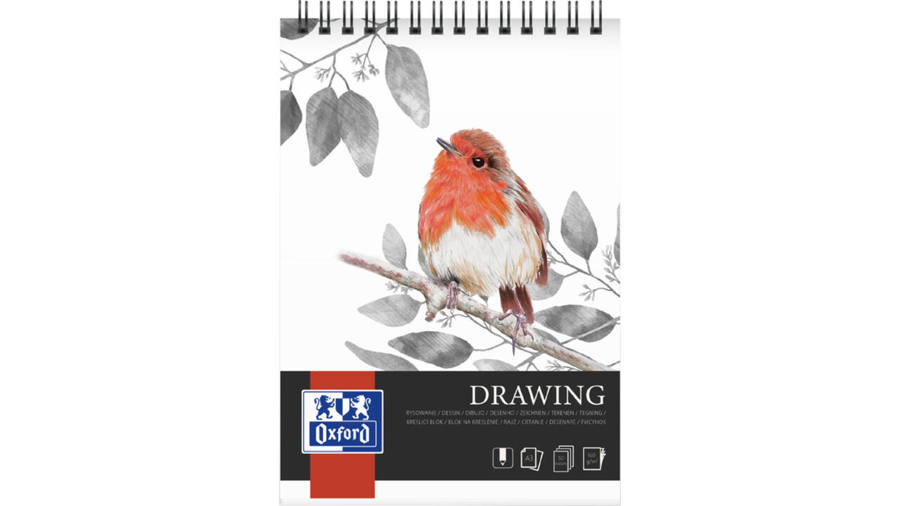 Tekenblok Oxford Drawing A3 30 vel 160 gram spiraal