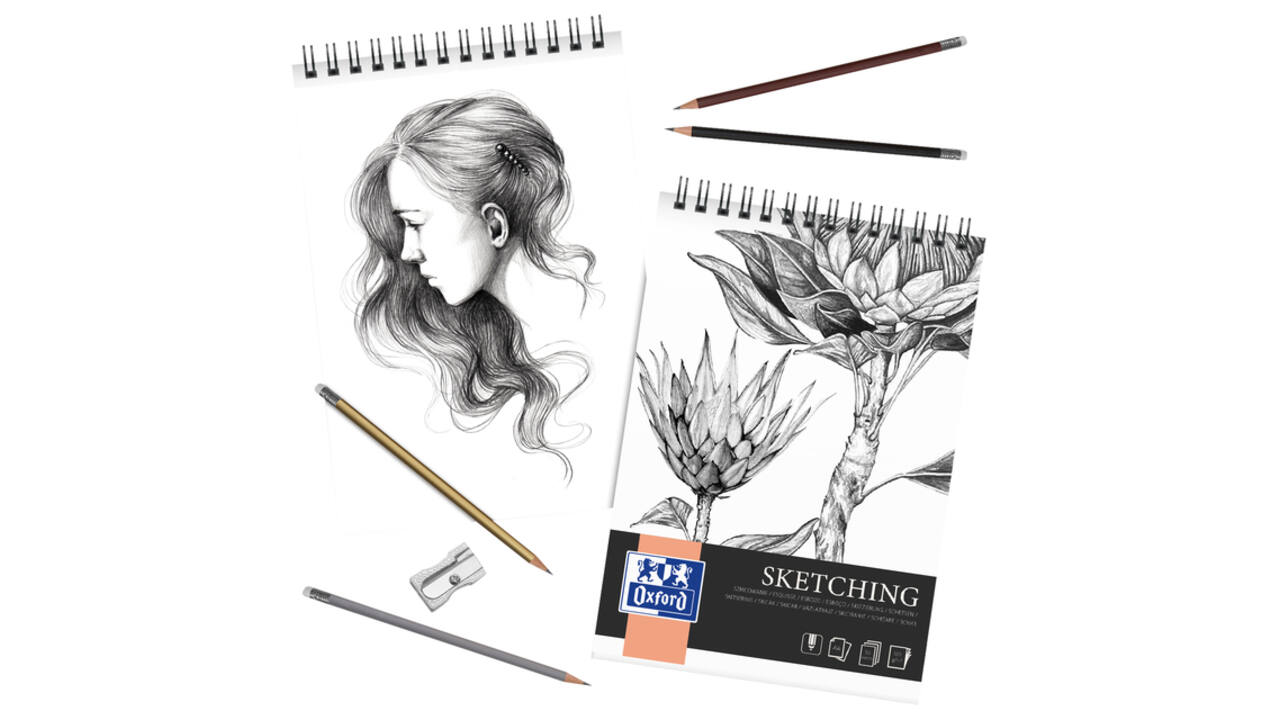 Tekenblok Oxford Sketching A3 50 vel 120 gram spiraal