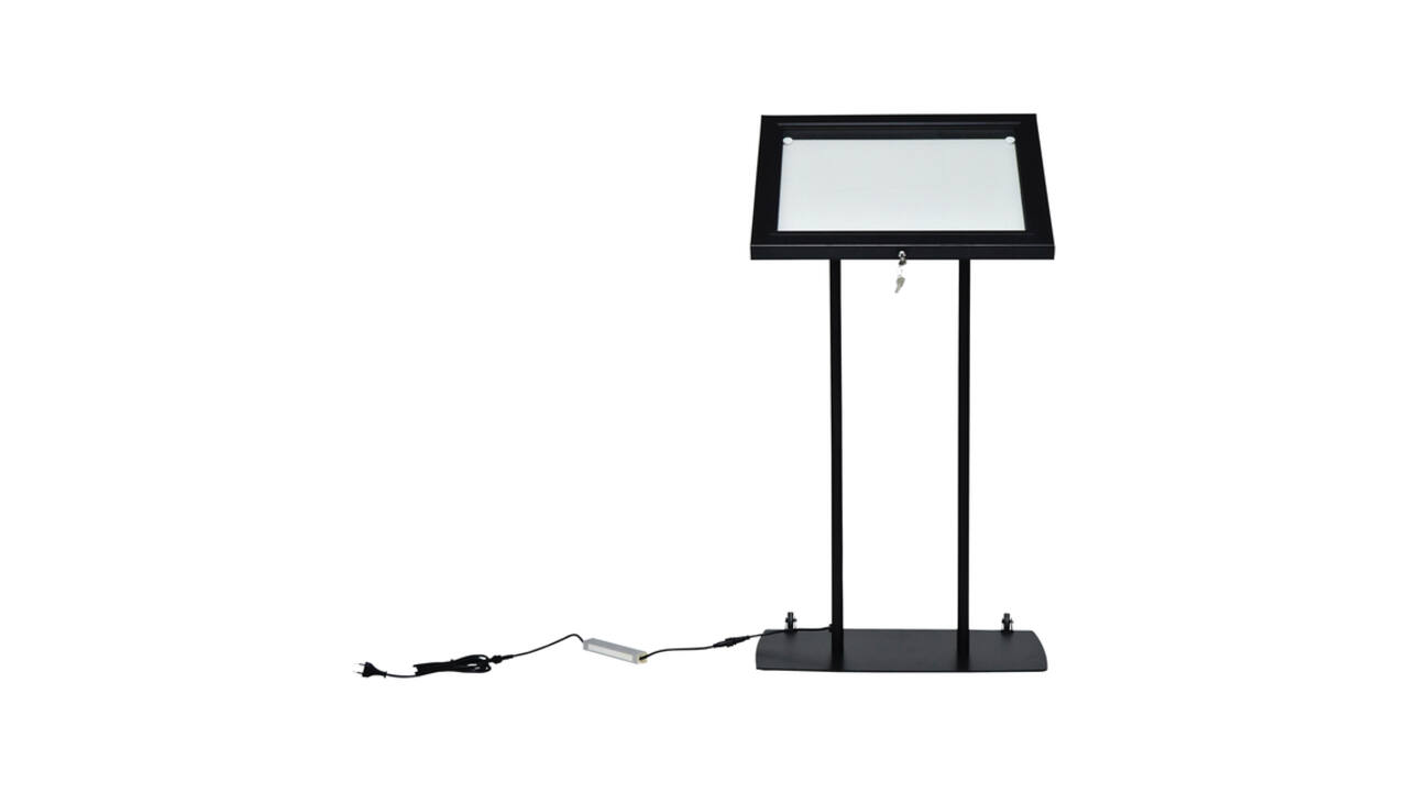 Menu vitrinekast Europel 2x A4 LED