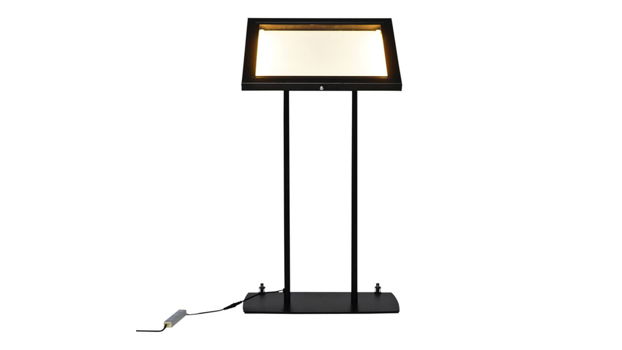 Menu vitrinekast Europel 2x A4 LED