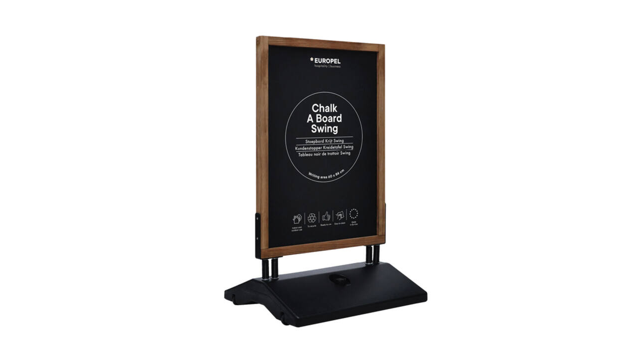 Krijt stoepbord Europel Swing 70x100cm