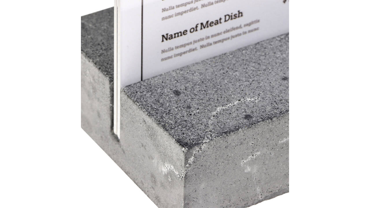Kaarthouder Europel A4 Polystone antraciet