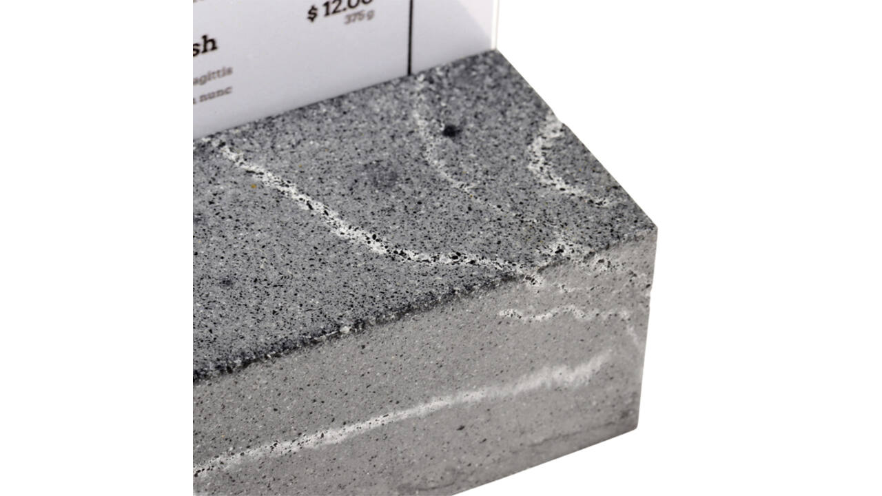 Kaarthouder Europel A4 Polystone antraciet