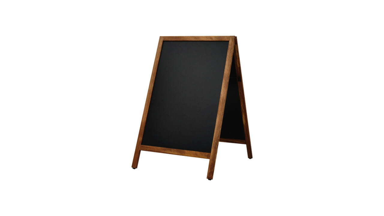 Krijt stoepbord Europel 660x1040mm natur