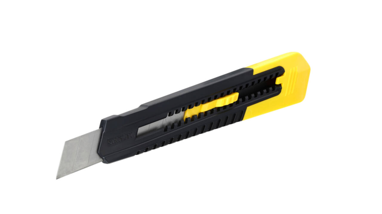 Afbreekmes Stanley SM 18mm antichoc blister à 1 stuk