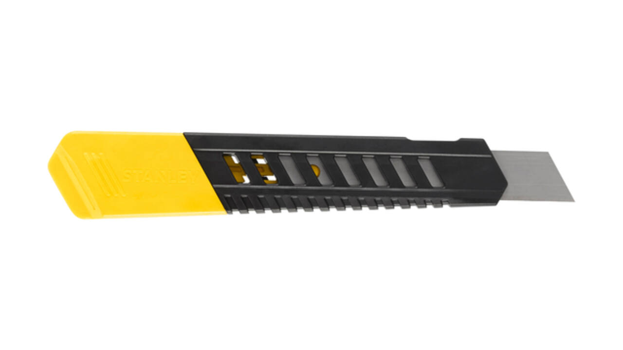 Afbreekmes Stanley SM 18mm antichoc blister à 1 stuk