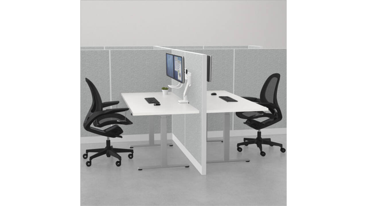 Monitorarm Fellowes Eppa Crossbar wit