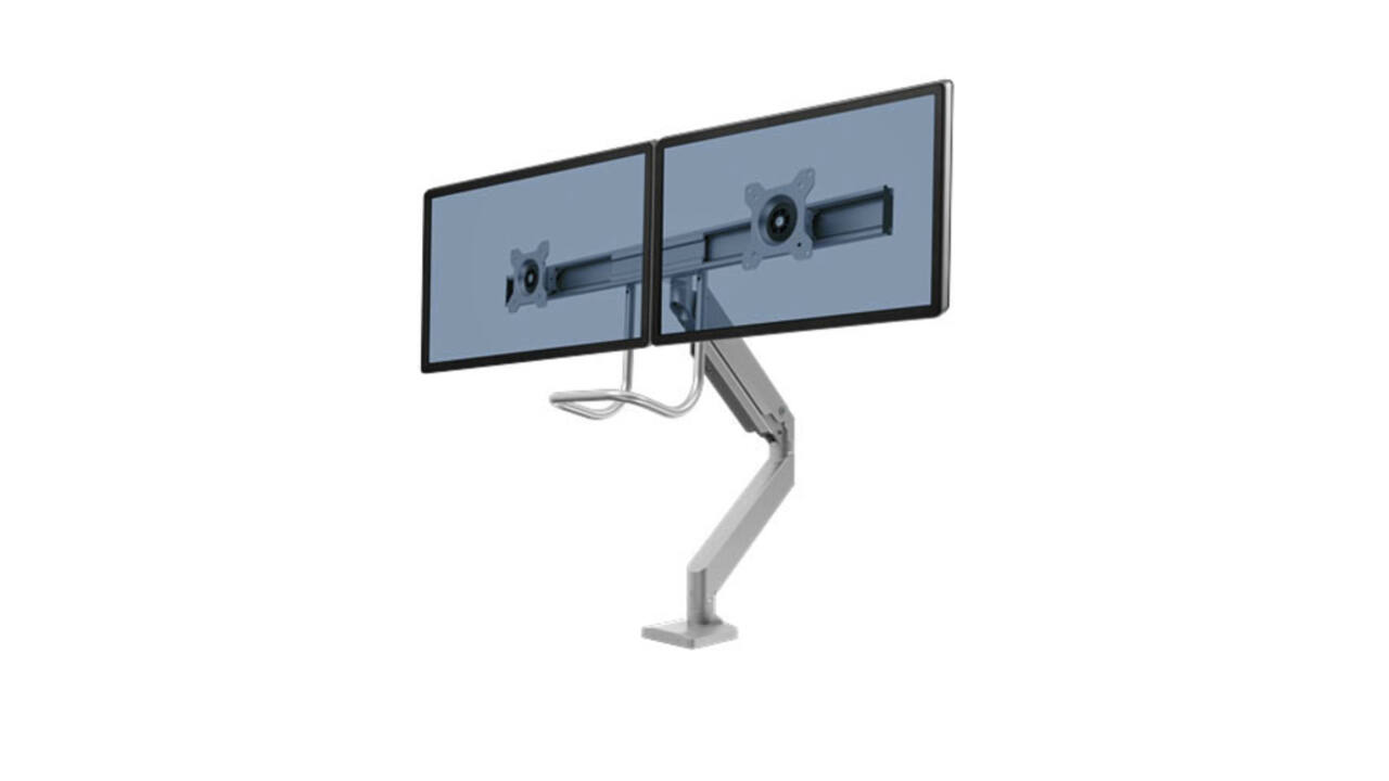 Monitorarm Fellowes Eppa Crossbar zilver