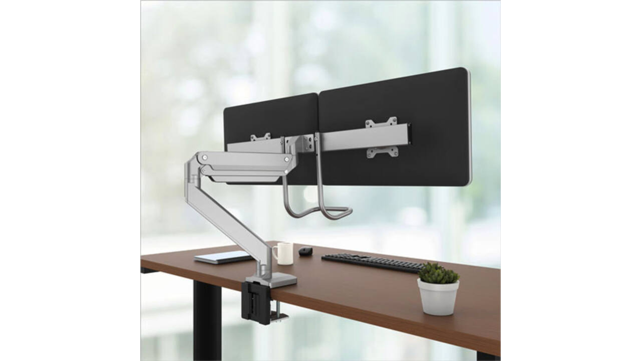 Monitorarm Fellowes Eppa Crossbar zilver