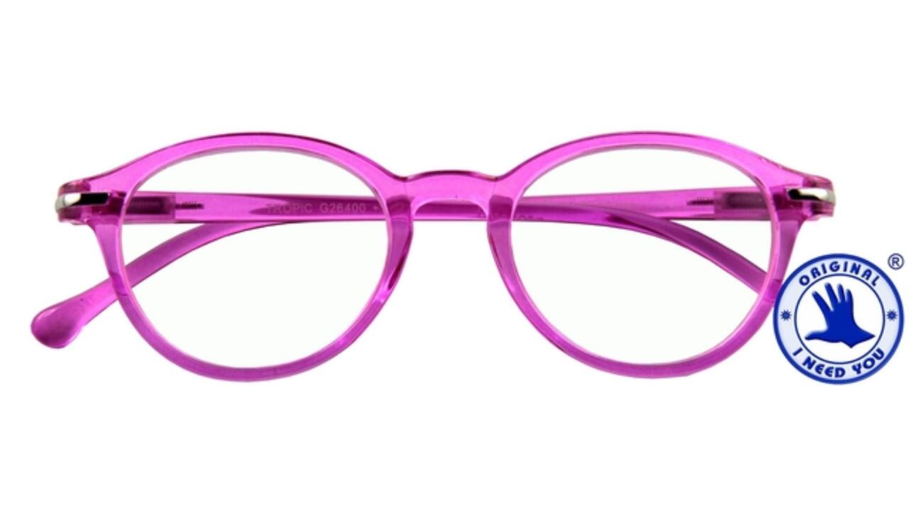 Leesbril I Need You +3.00 dpt Tropic roze