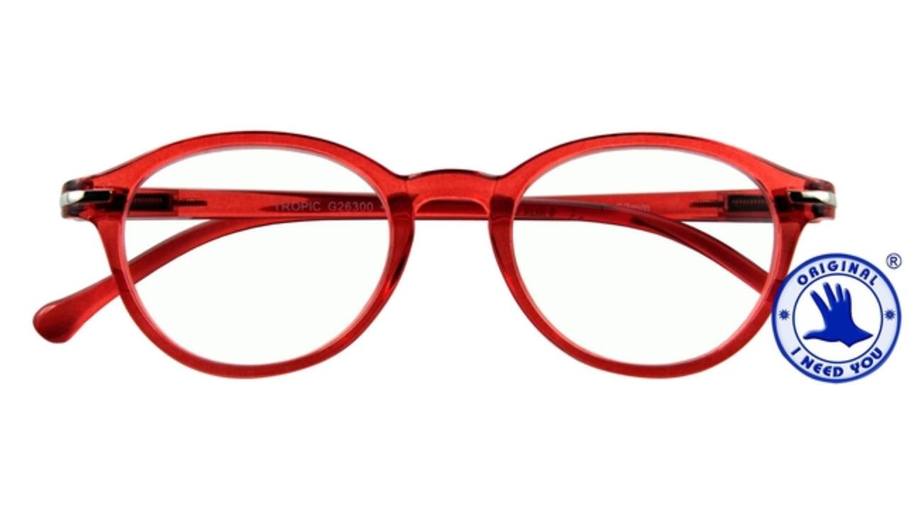 Leesbril I Need You +2.00 dpt Tropic rood
