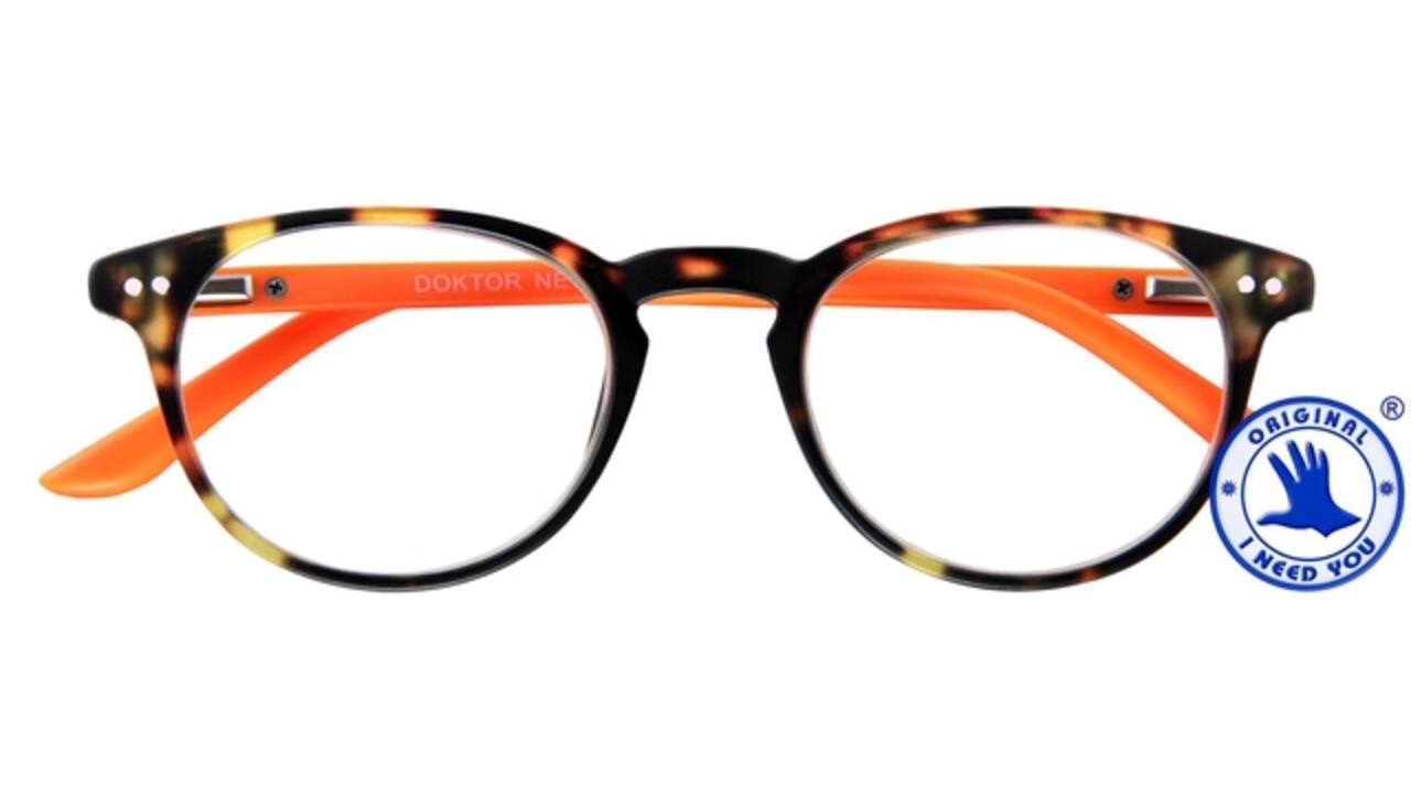 Leesbril I Need You +1.00 dpt Dokter New bruin-oranje