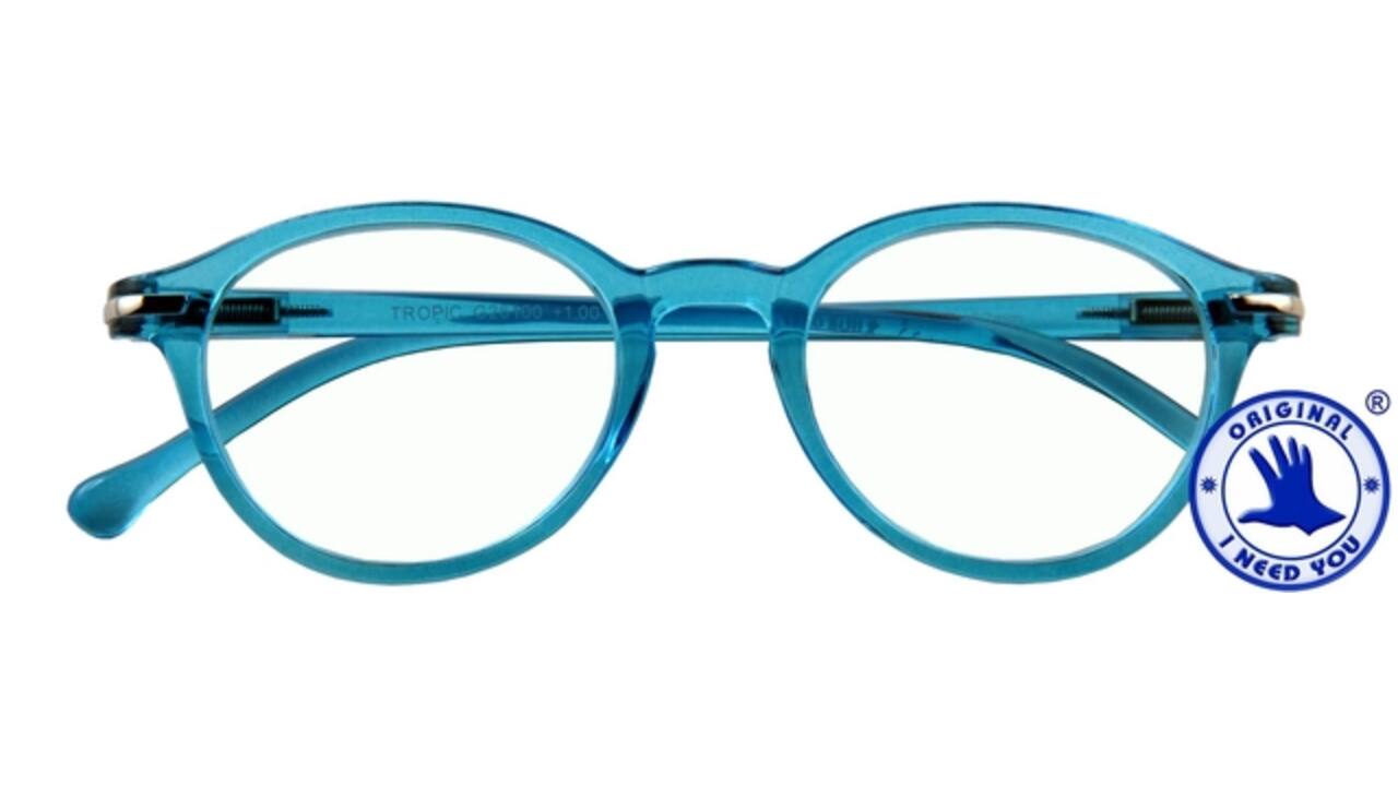Leesbril I Need You +1.50 dpt Tropic blauw