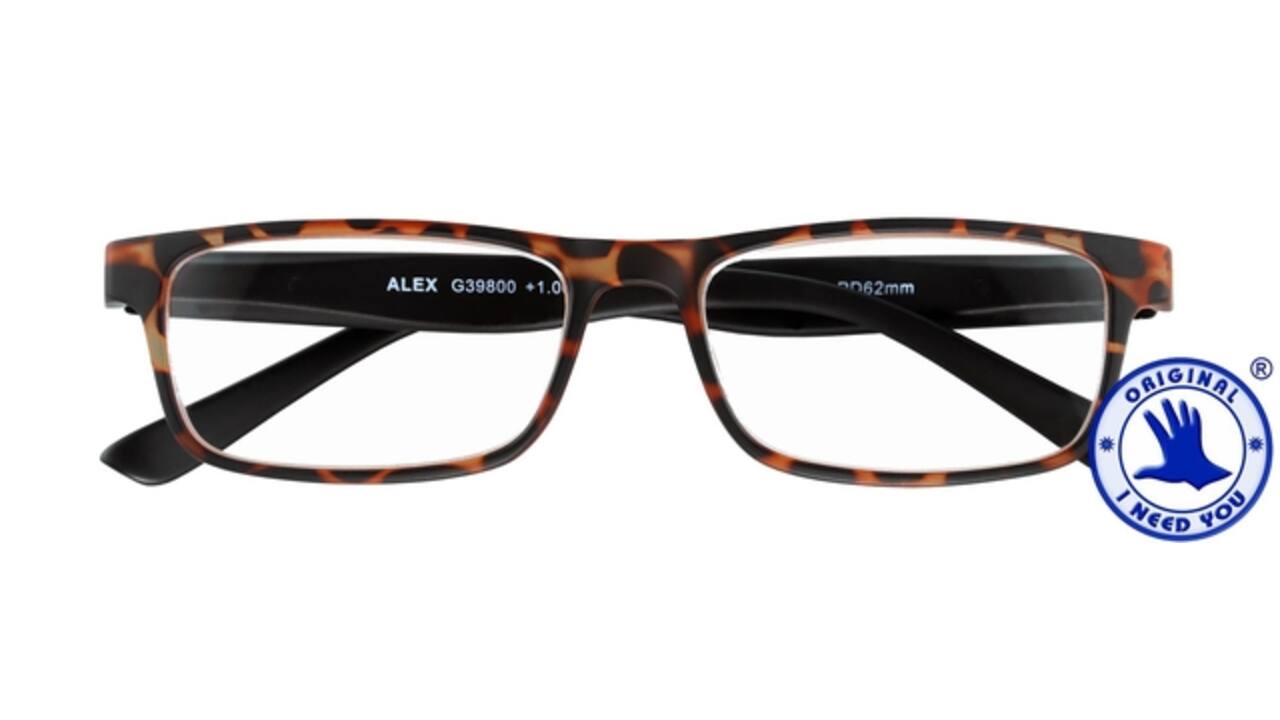 Leesbril I Need You +1.00 dpt Alex havanna-zwart