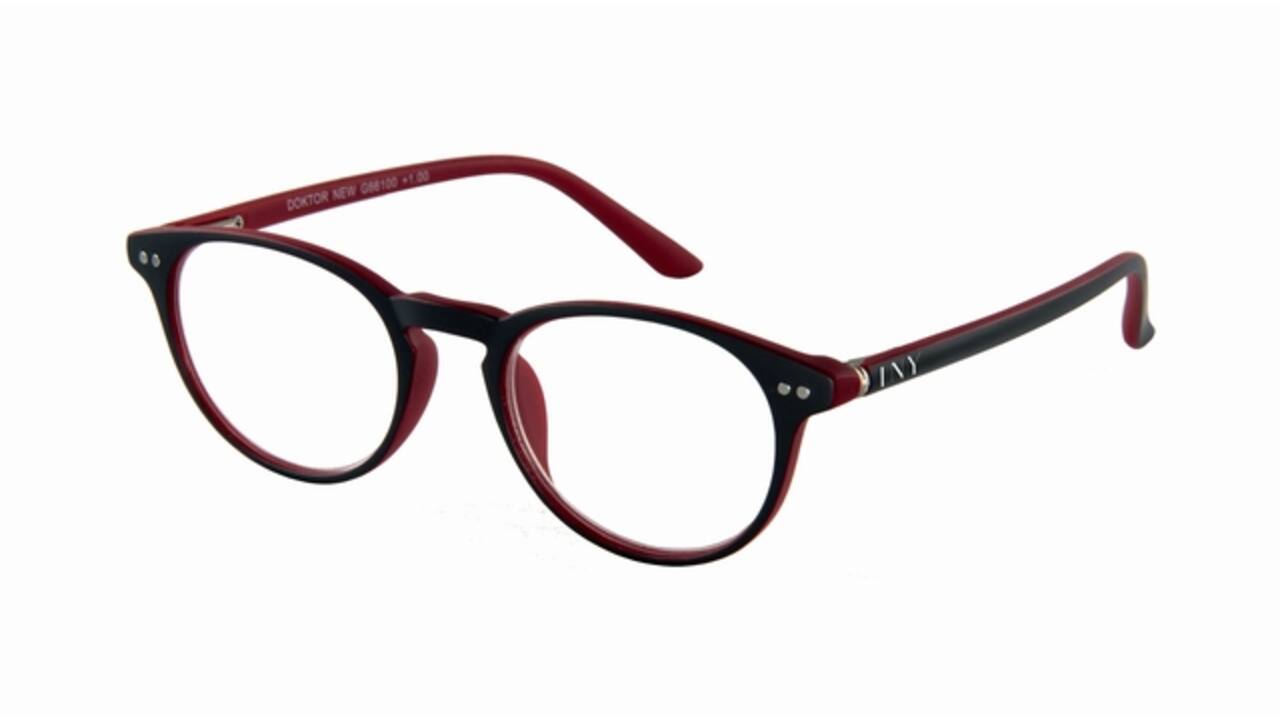 Leesbril I Need You +1.50 dpt Dokter New grijs-rood
