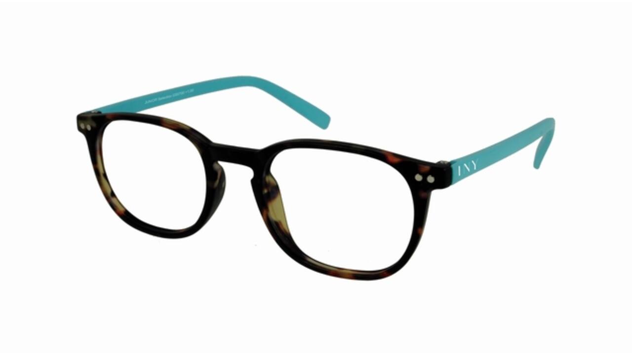 Leesbril I Need You +1.50 dpt Junior Selection bruin-turquoise