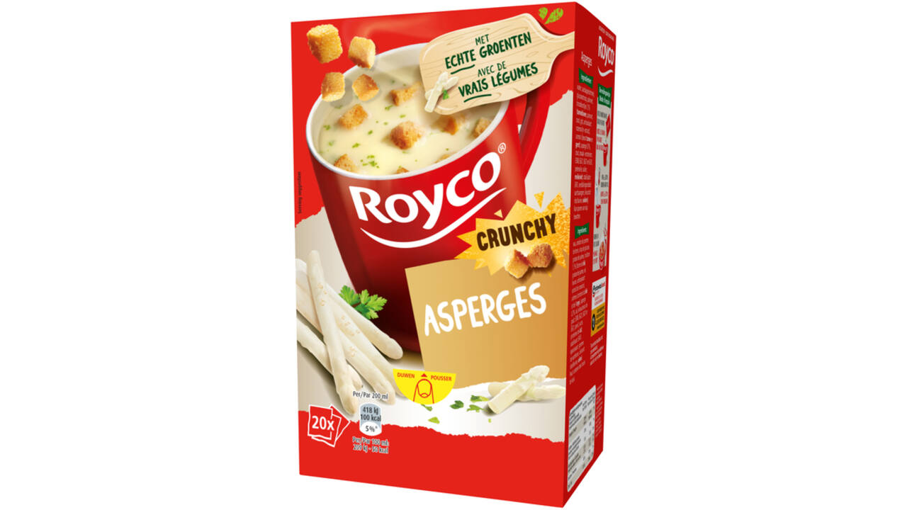 Soep Royco crunchy asperges 20 zakjes