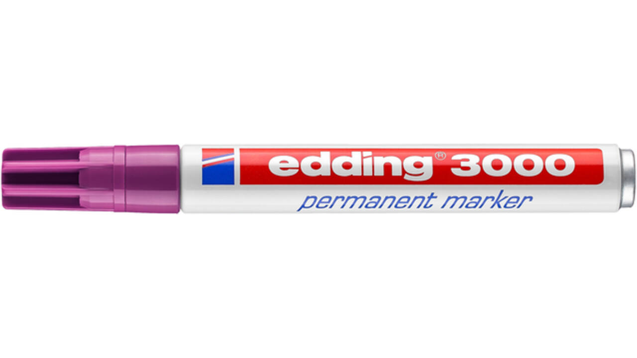 Viltstift edding 3000 rond 1.5-3mm rood violet