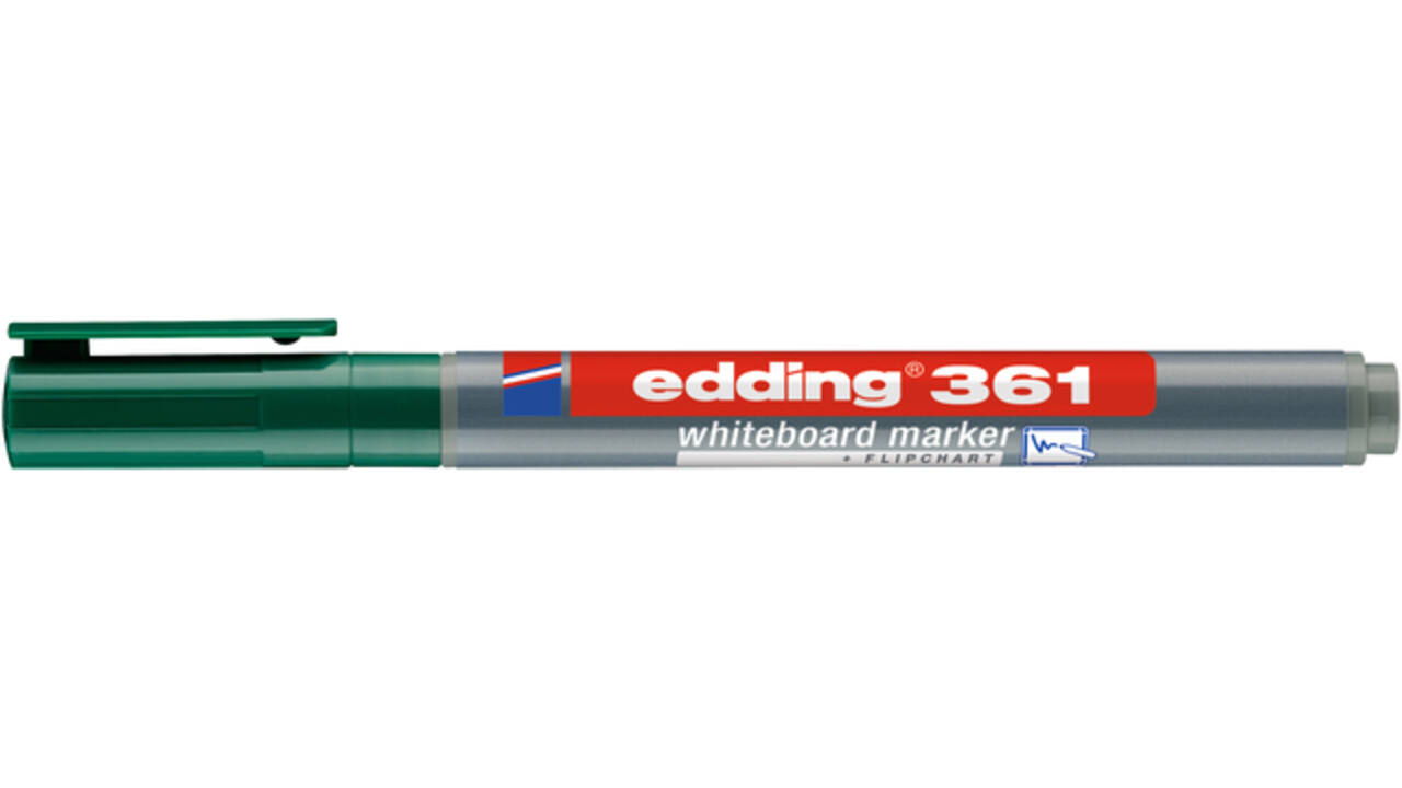 Whiteboardmarker edding 361 rond 1mm groen