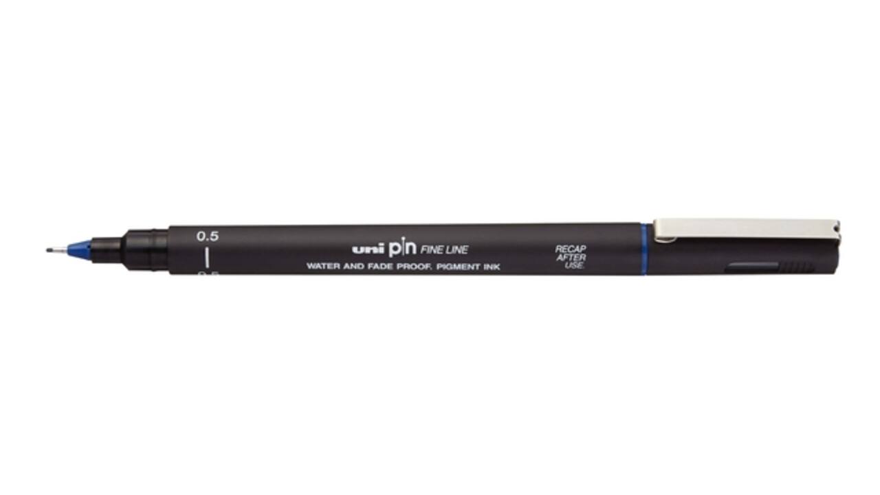 Fineliner Uni-ball Pin 0.5mm blauw