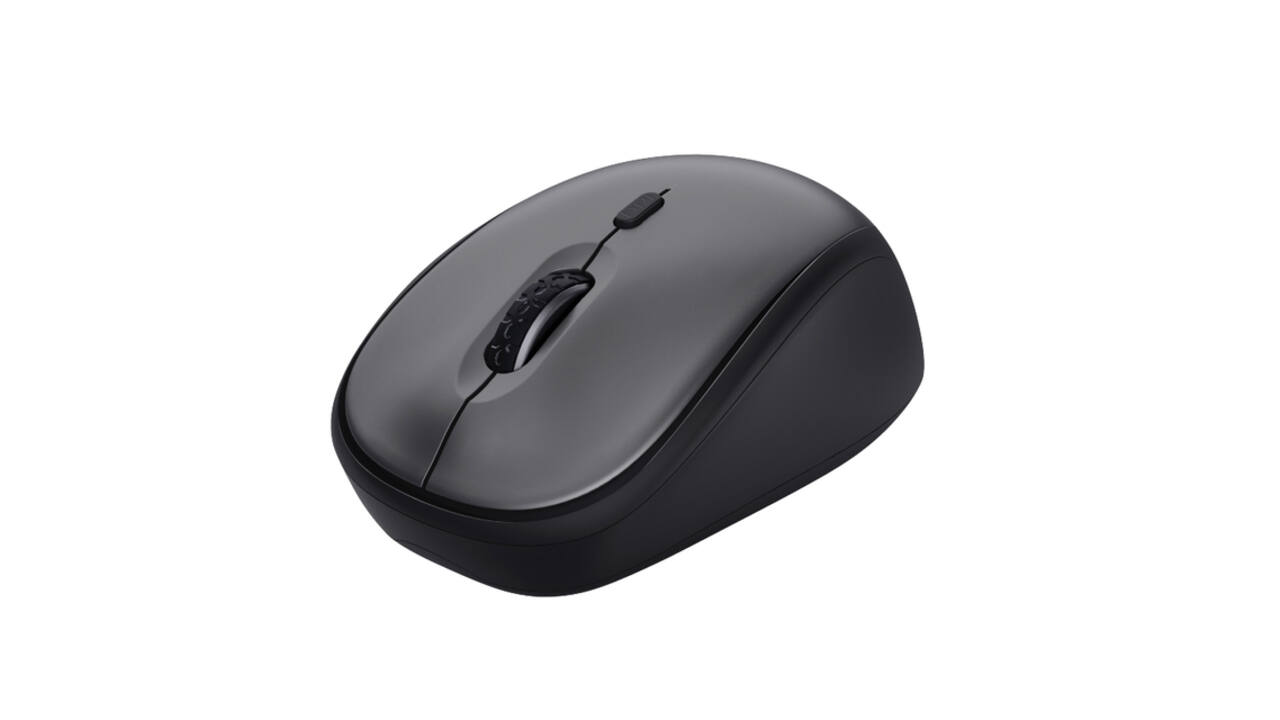 Muis Trust Yvi+ draadloos eco zwart