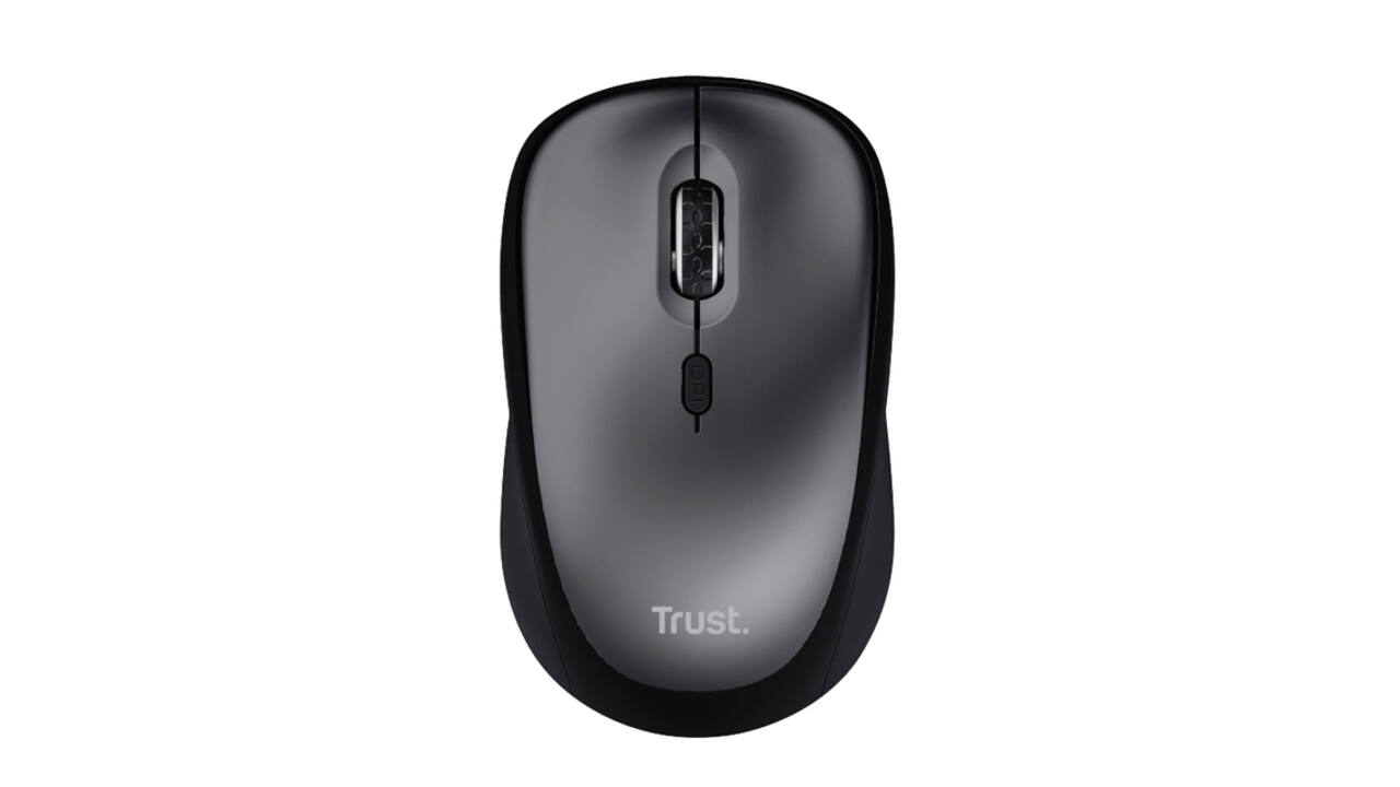 Muis Trust Yvi+ draadloos eco zwart