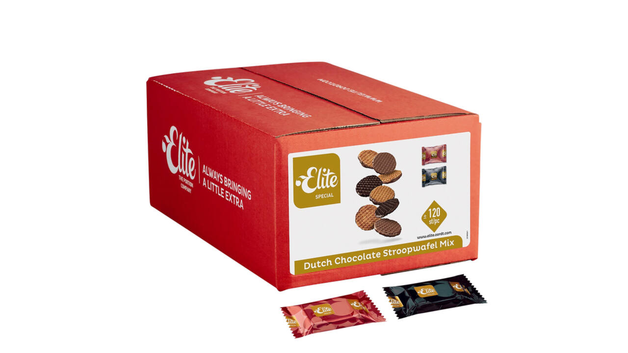 Koekjes Elite Special Dutch chocolate stroopwafelmix 120 stuks