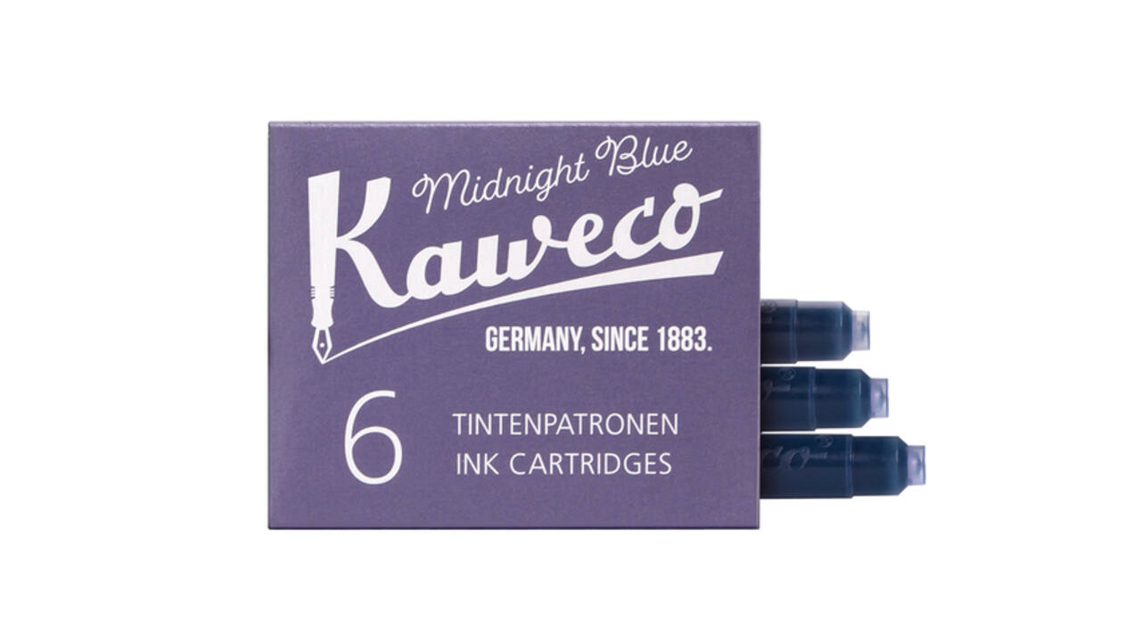 Inktpatroon Kaweco blauwzwart doosje à 6 stuks