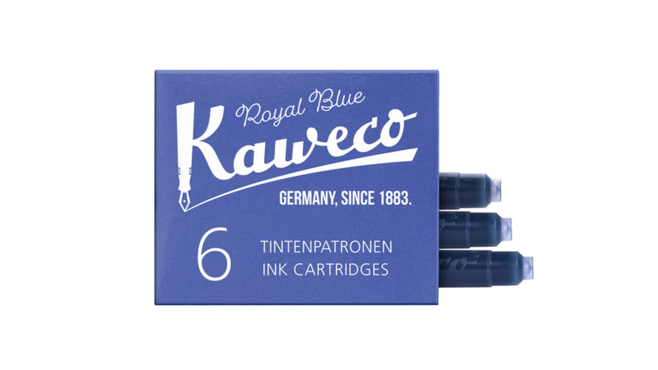 Inktpatroon Kaweco koningsblauw doosje à 6 stuks