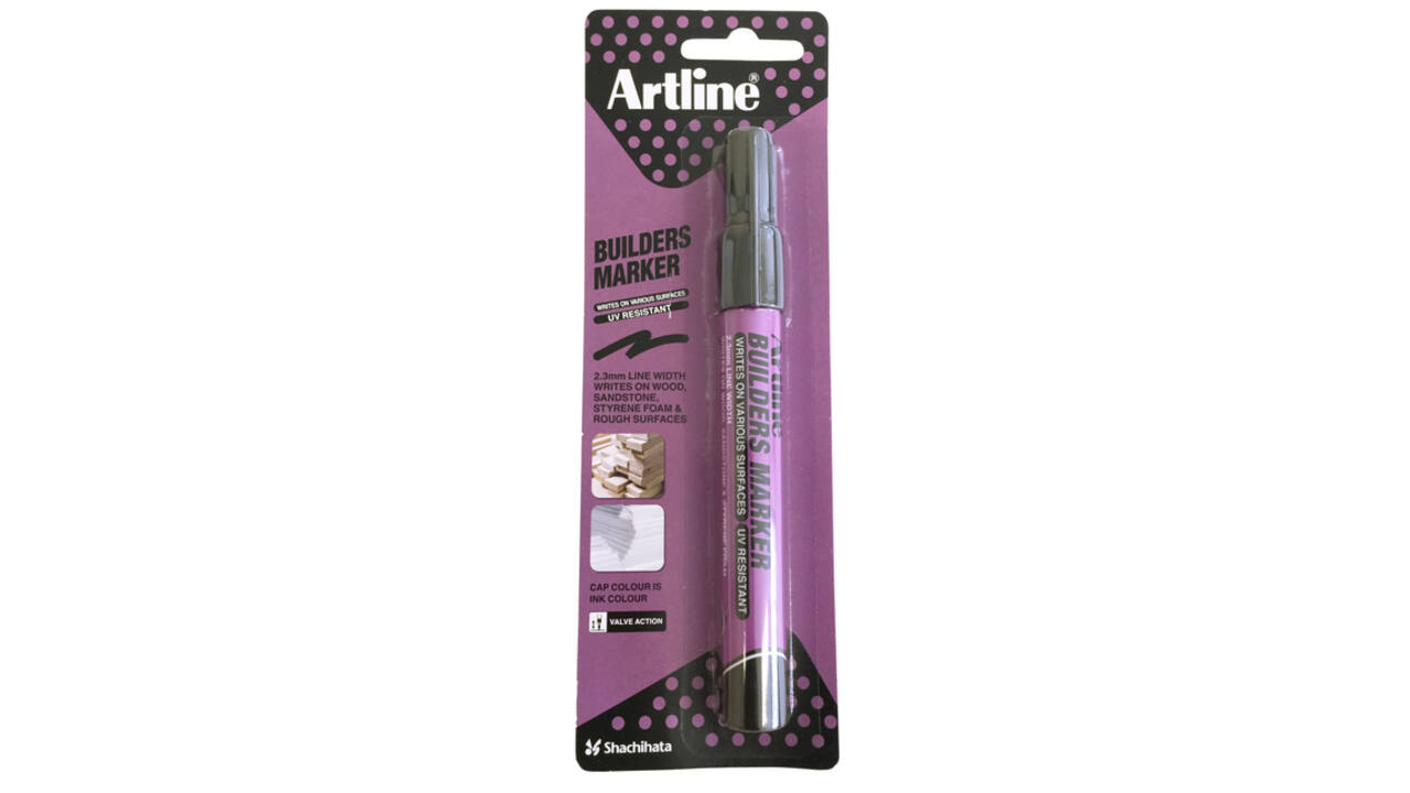 Viltstift Artline Professional builders zwart