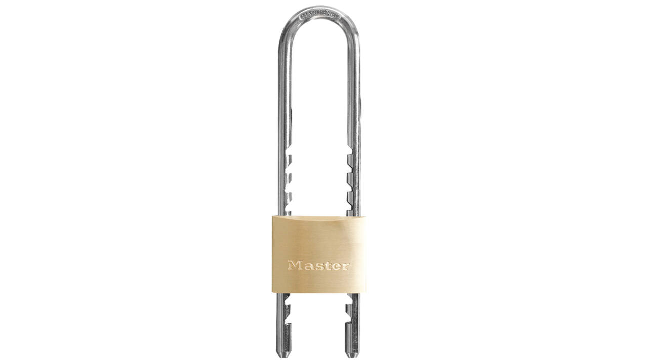 Hangslot MasterLock verstelbaar messing 50mm