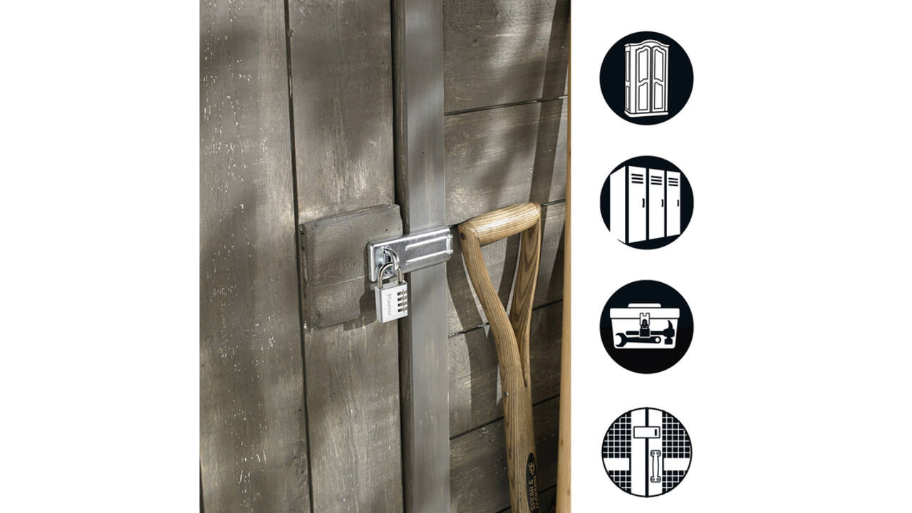 Hangslot MasterLock overval + aluminium 40mm